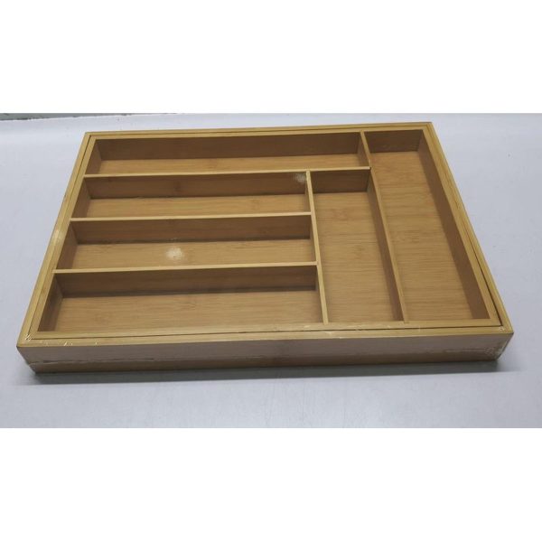Multifunctional Bamboo Drawer Organizer