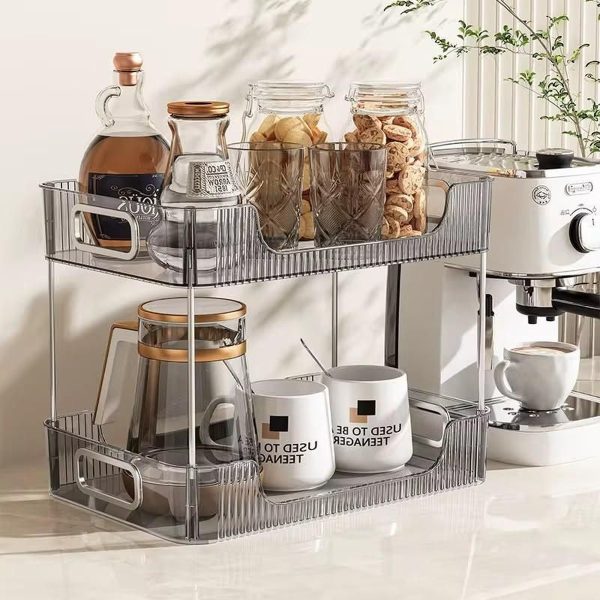2-Tier Rectangular Countertop Organizer