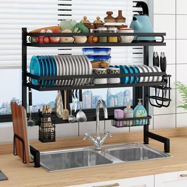Double Layer Over Sink Organizer 85cm